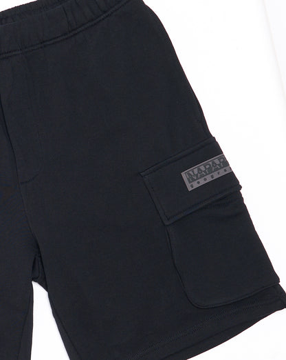 Napapijri Box Logo Cargo Bermuda Shorts Black