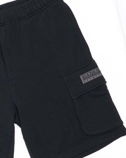 Napapijri Napapijri Box Logo Cargo Bermuda Shorts Black