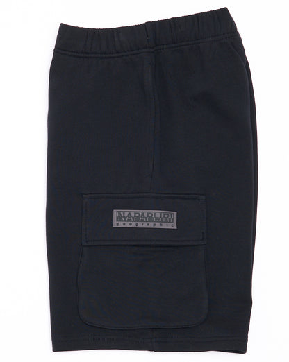 Napapijri Box Logo Cargo Bermuda Shorts Black