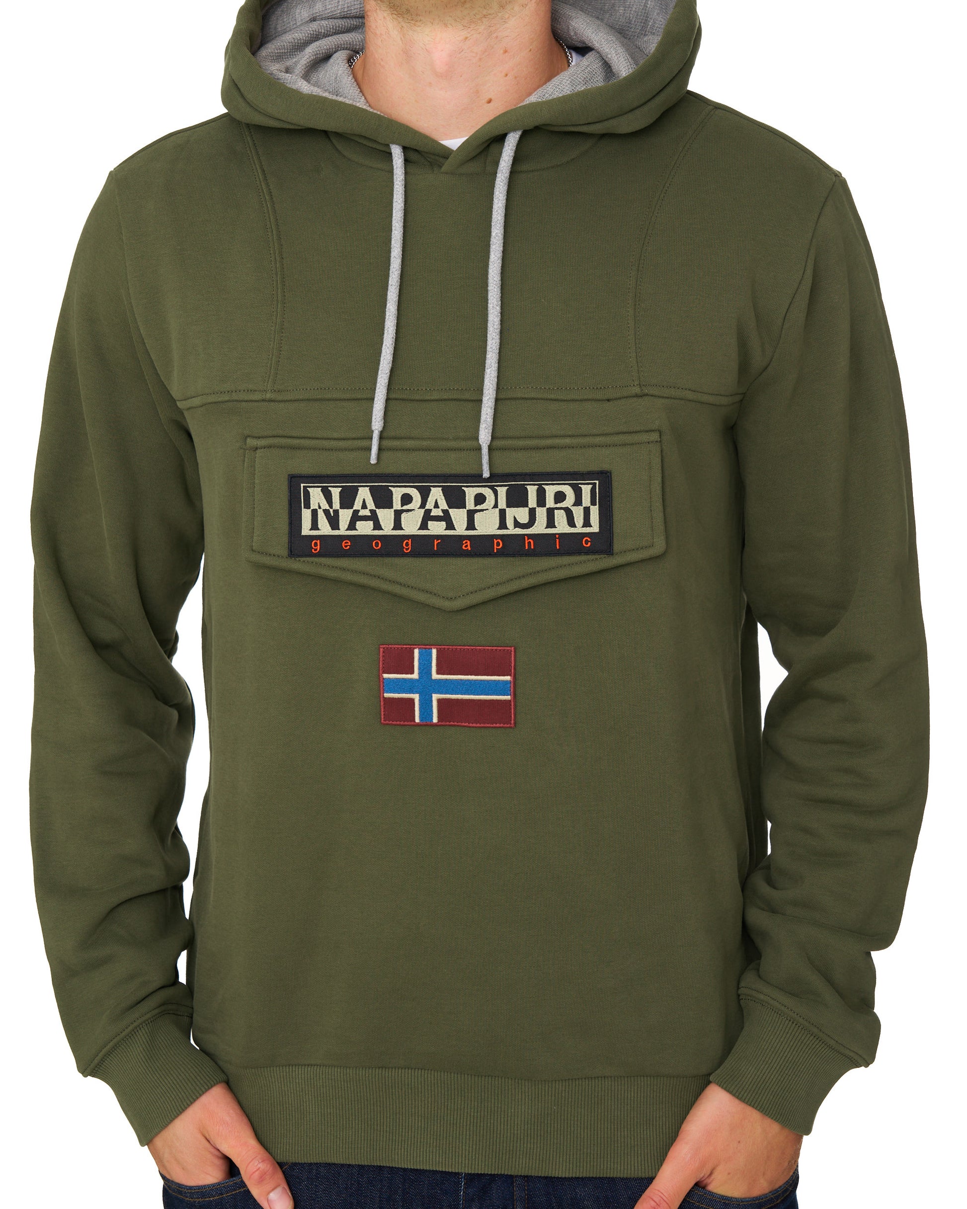 Napapijri Burgee Winter Hoody Olive Green