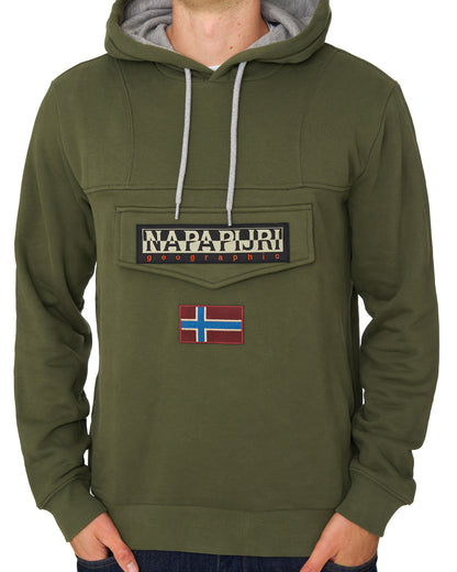 Napapijri Burgee Winter Hoody Olive Green