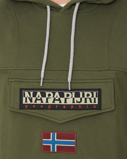 Napapijri Burgee Winter Hoody Olive Green