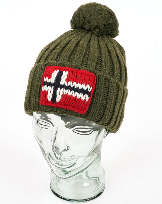 Napapijri Napapijri Semiury Bobble Hat Olive Night