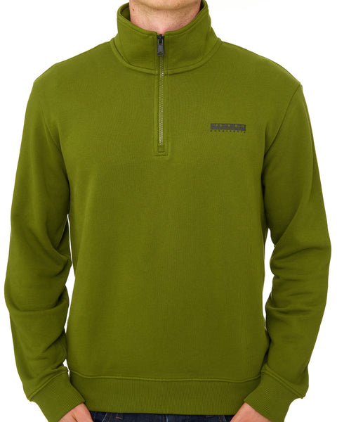 Napapijri Small Box Half Zip Sweat Avocado Green