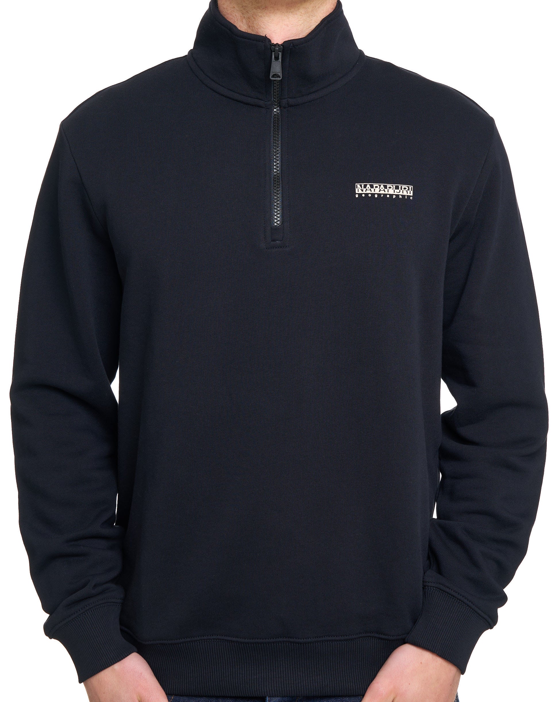 Napapijri Small Box Half Zip Sweat Black