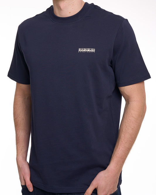 Napapijri Small Box T Shirt Blue Marine