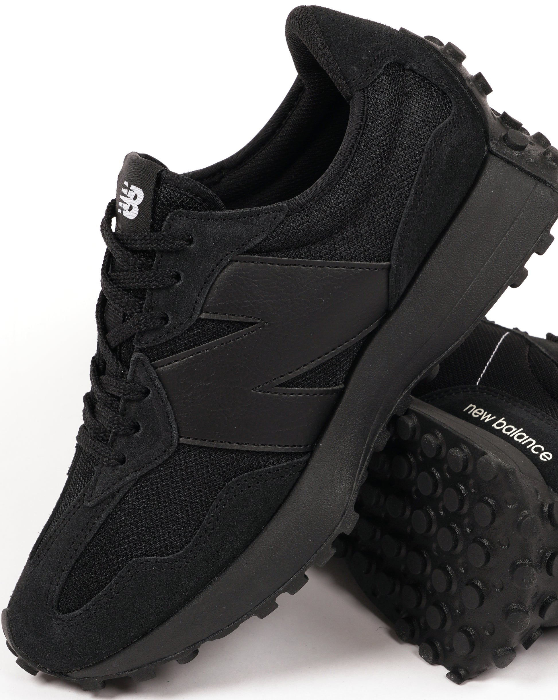 New Balance 327 Trainers Black/Black