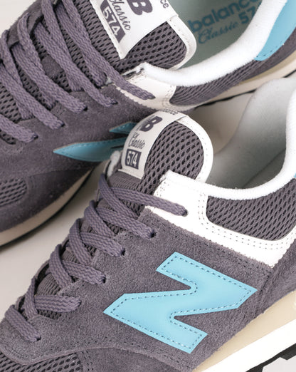 New Balance Classic 574 Trainers Neptune Grey/Blue