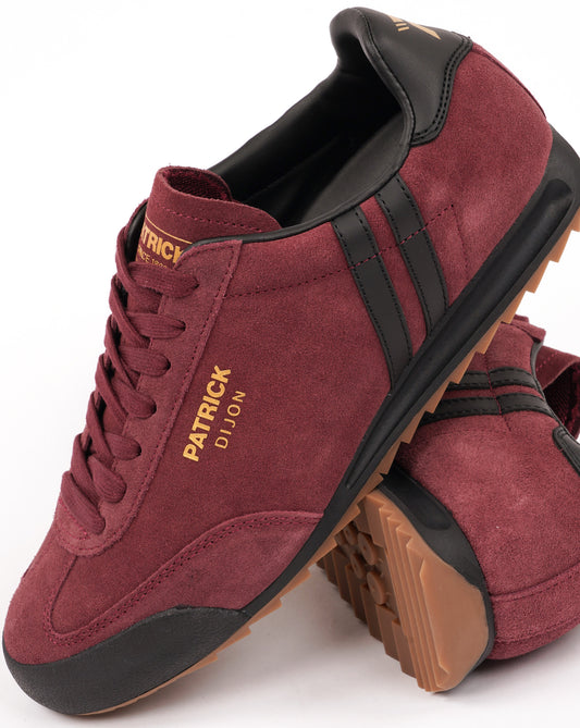 Patrick Patrick Dijon Trainers Burgundy/Black