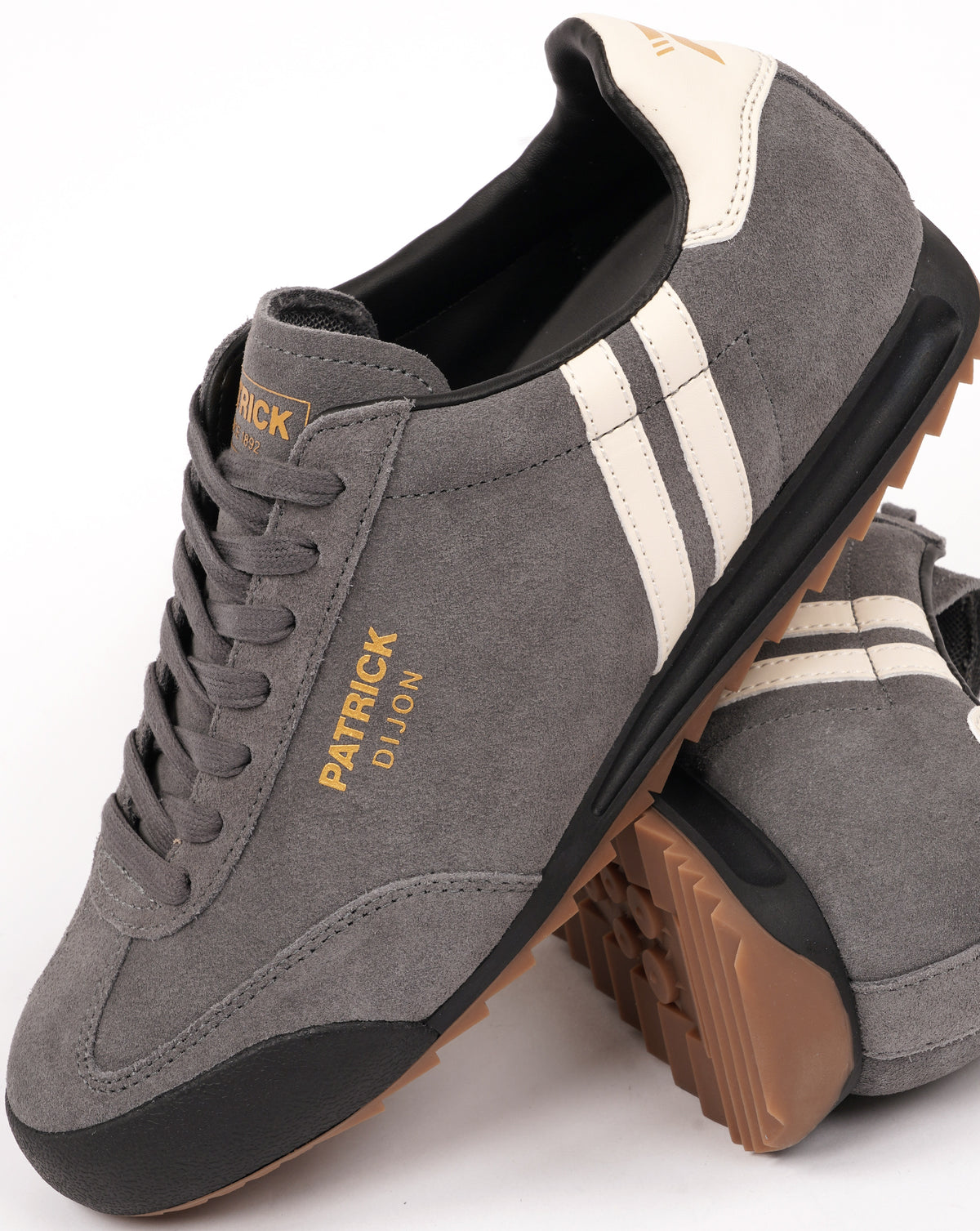 Patrick Dijon Trainers Charcoal/Off White
