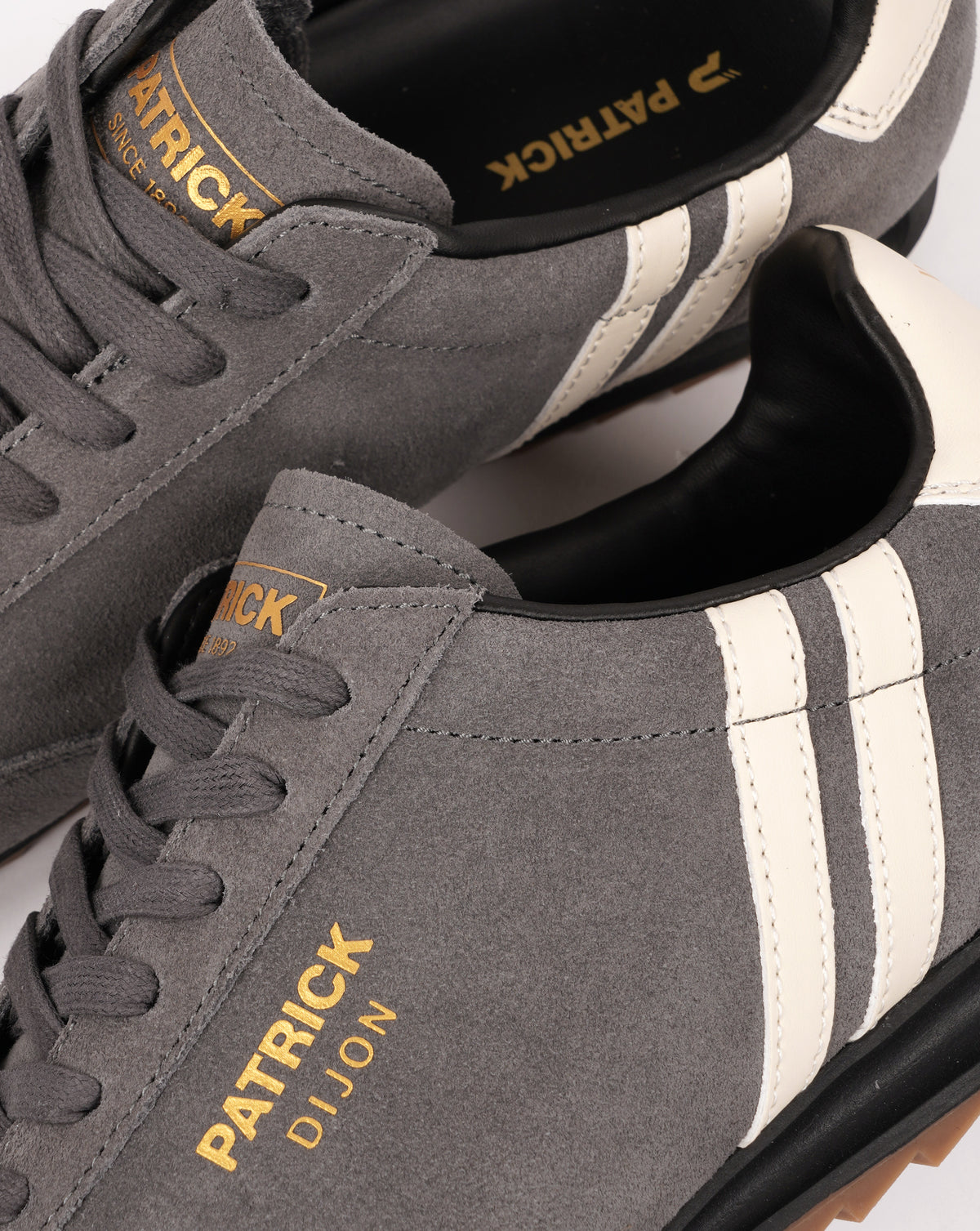 Patrick Dijon Trainers Charcoal/Off White