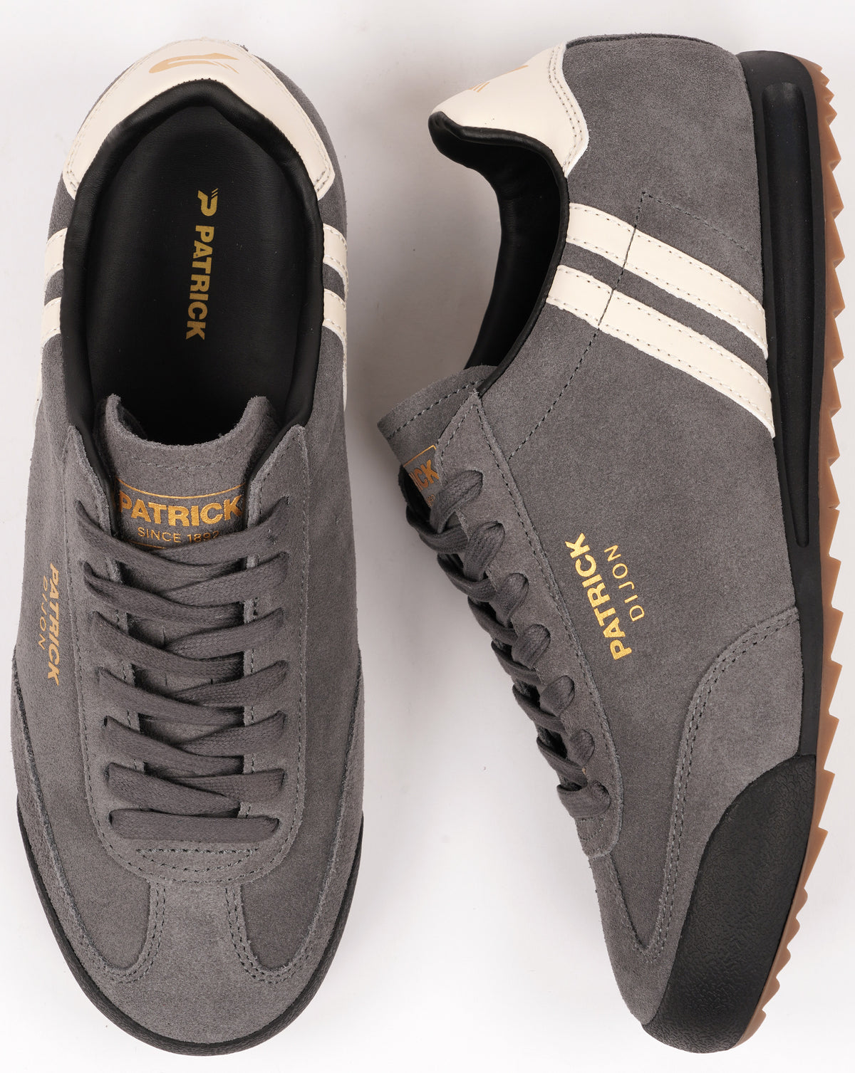 Patrick Dijon Trainers Charcoal/Off White
