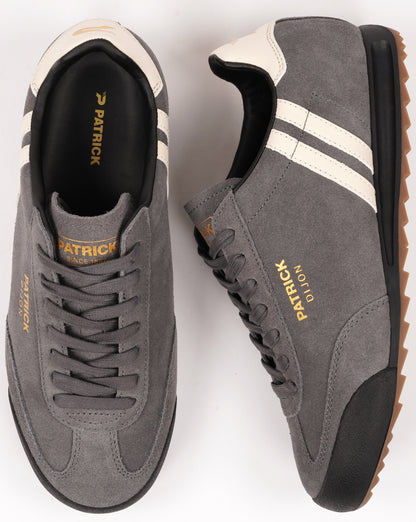 Patrick Dijon Trainers Charcoal/Off White