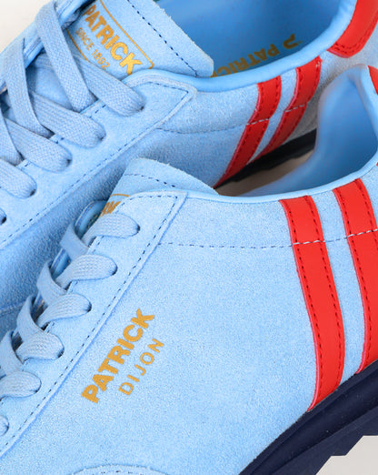 Patrick Dijon Trainers Sky Blue/Red