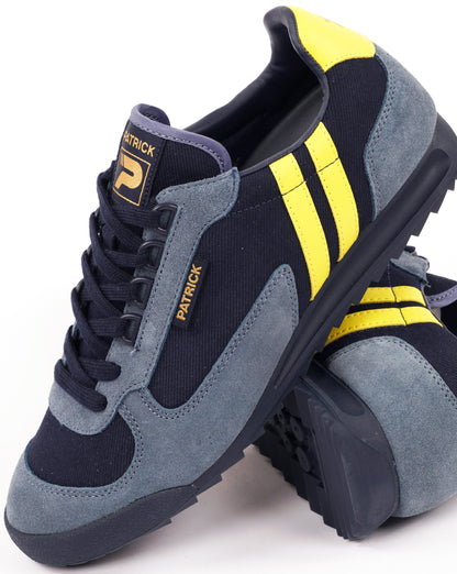 Patrick Forza Trainers Navy/Blue/Yellow