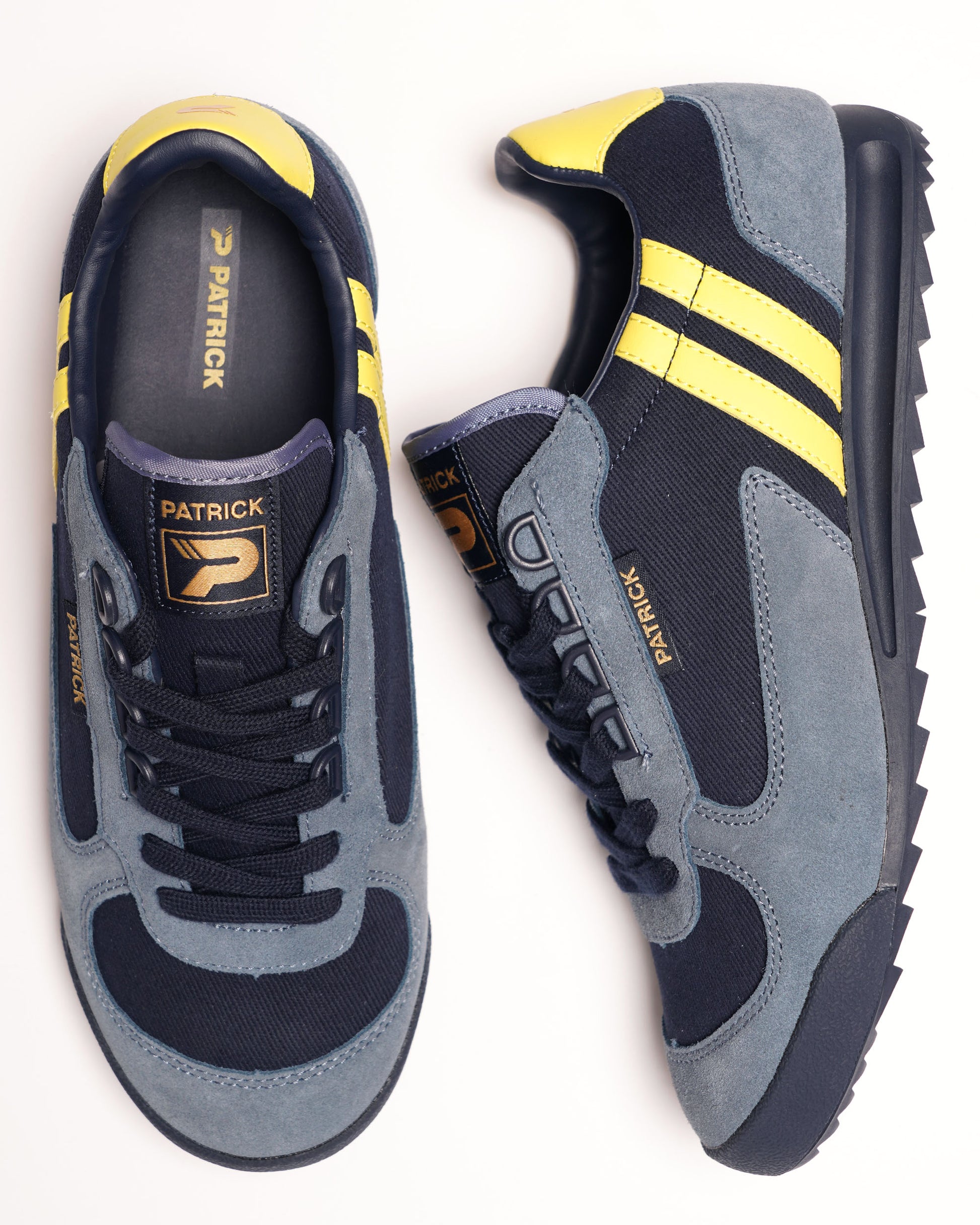 Patrick Forza Trainers Navy/Blue/Yellow