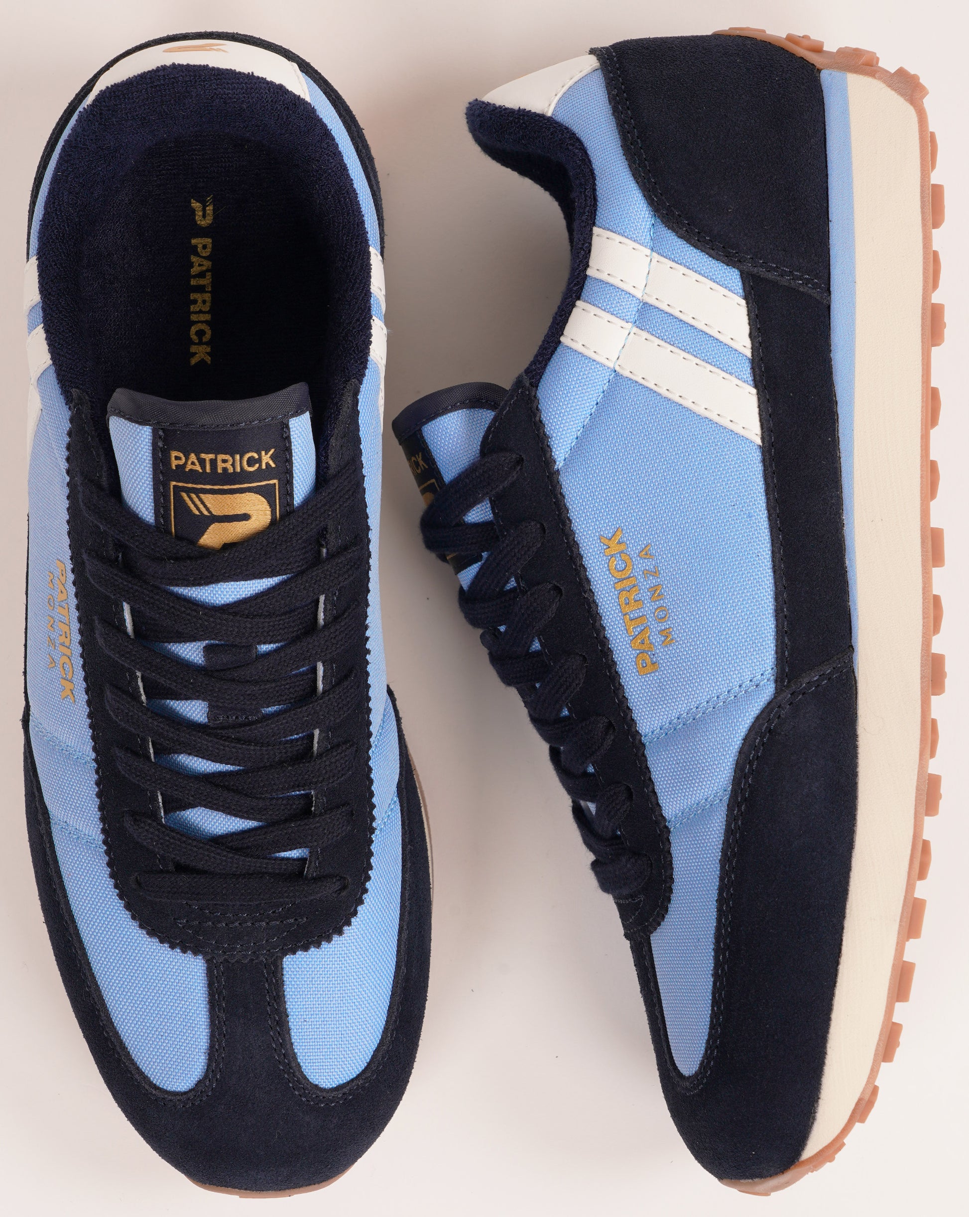 Patrick Monza Trainers Navy/Sky/White
