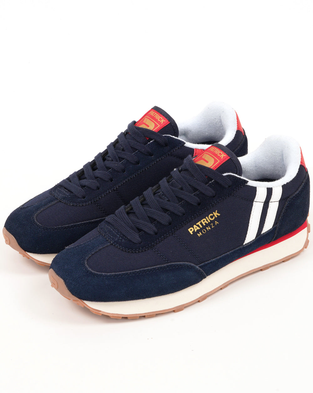 Patrick Monza Trainers Navy/White/Red