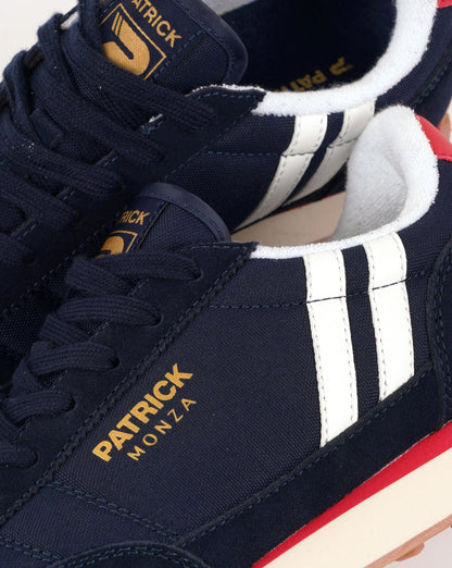 Patrick Monza Trainers Navy/White/Red