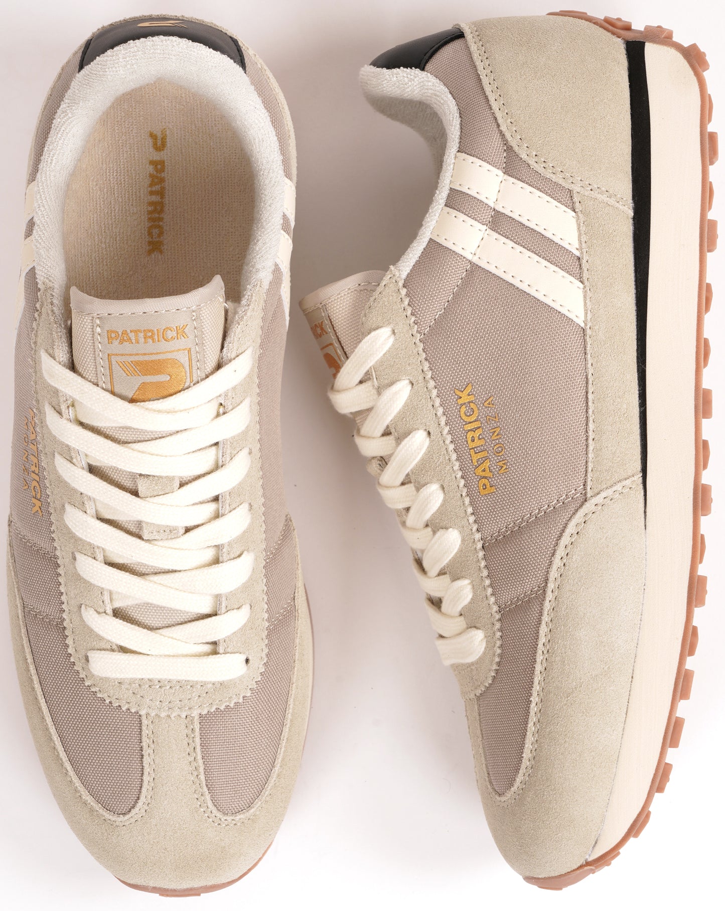 Patrick Monza Trainers Stone/Off White/Black