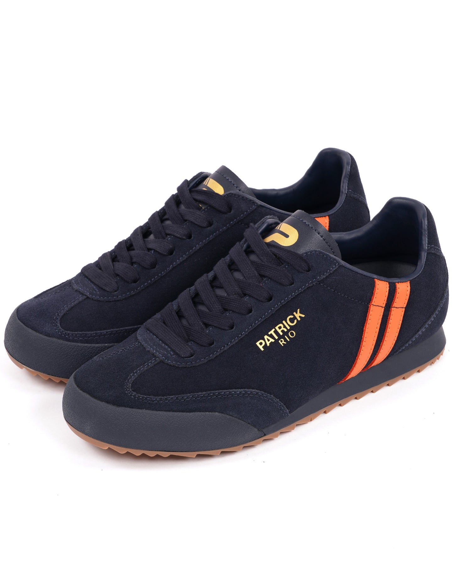 Patrick Rio Trainers Navy/Orange