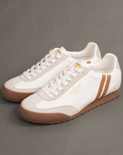 Patrick Rio Trainers White/Tan