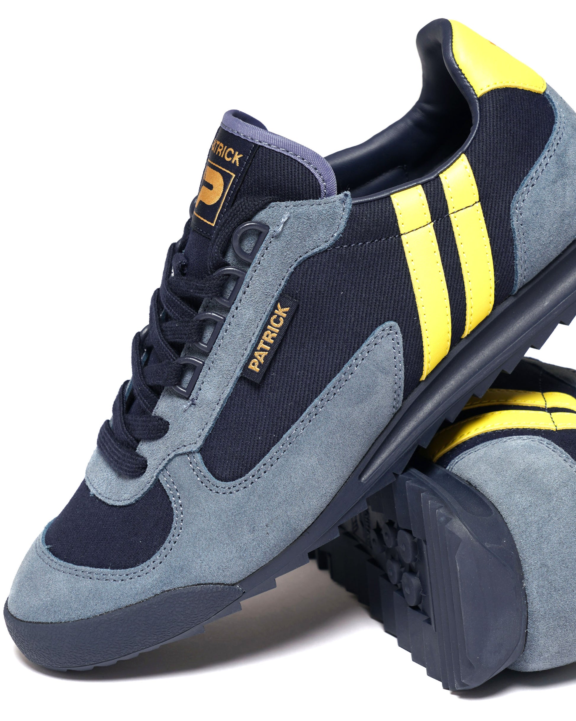 Patrick Forza Trainers Navy/Blue/Yellow