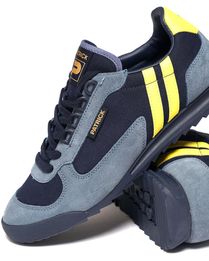 Patrick Forza Trainers Navy/Blue/Yellow