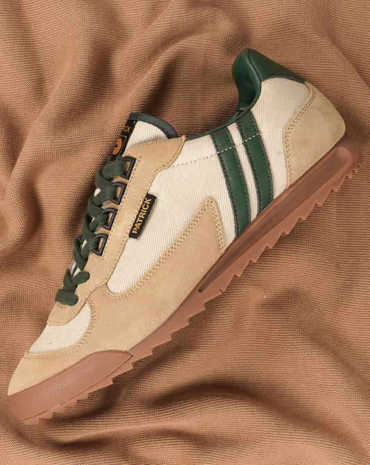 Patrick Patrick Forza Trainers Stone Dk Green