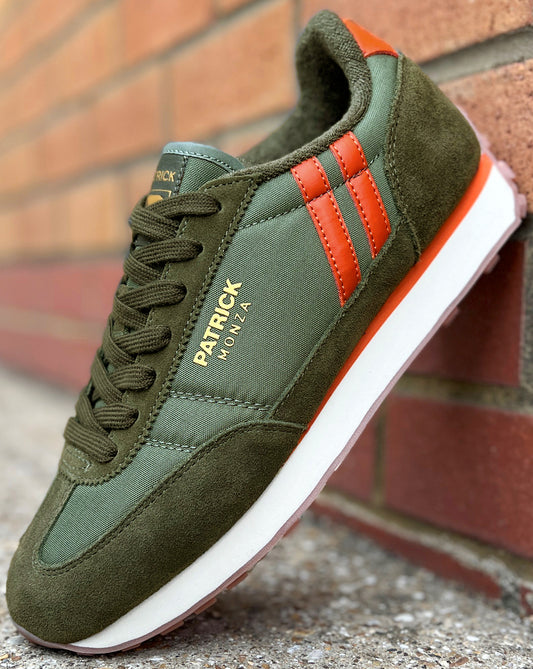 Patrick Patrick Monza Trainers Khaki/Orange