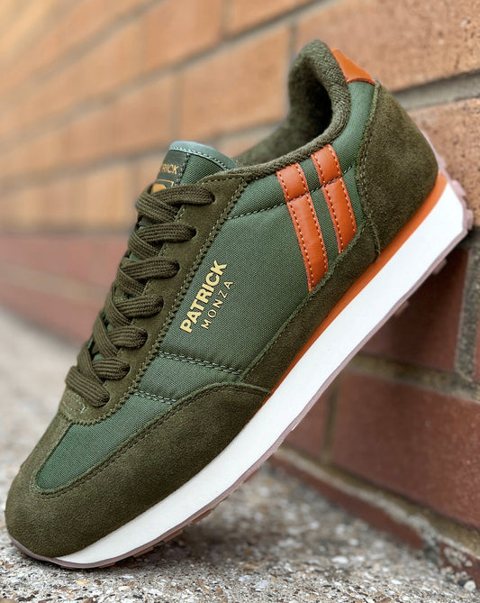 Patrick Patrick Monza Trainers Khaki/Orange
