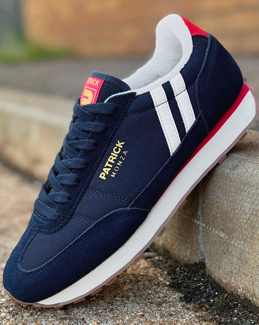 Patrick Patrick Monza Trainers Navy/White/Red