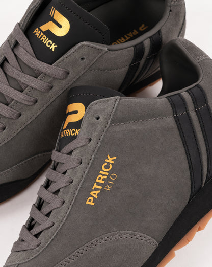 Patrick Rio Trainers Charcoal / Black