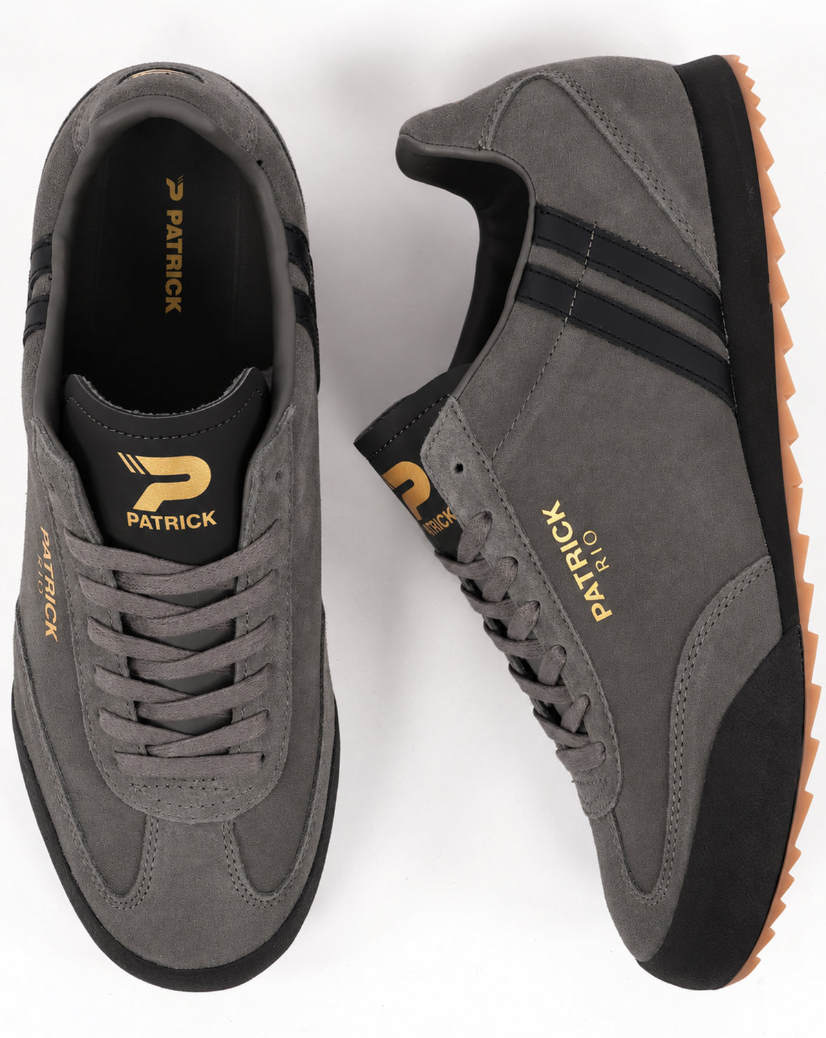 Patrick Rio Trainers Charcoal / Black