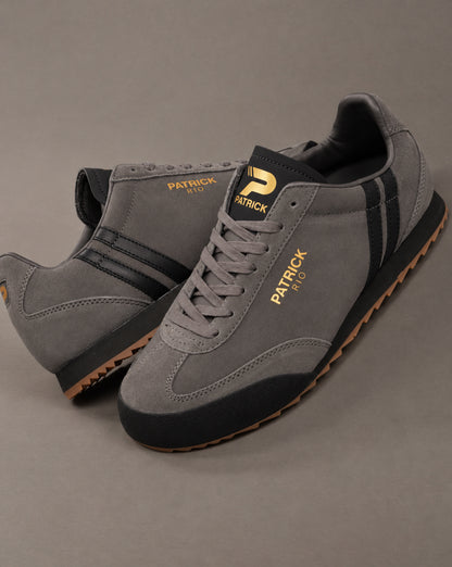 Patrick Rio Trainers Charcoal / Black