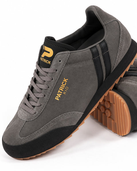 Patrick Rio Trainers Charcoal / Black