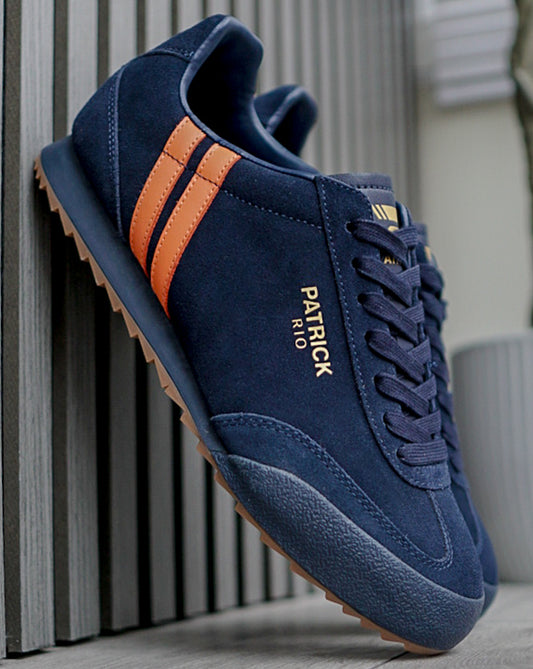 Patrick Patrick Rio Trainers Navy/Orange