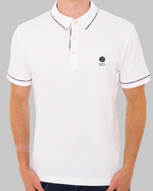Pretty Green Pretty Green Albion Polo Shirt White