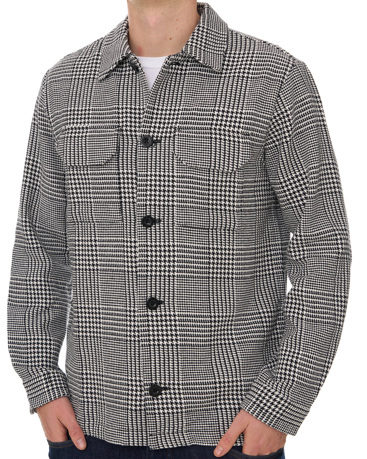 Pretty Green Alderley Prince Of Wales Jacket Black