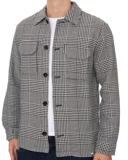 Pretty Green Alderley Prince Of Wales Jacket Black