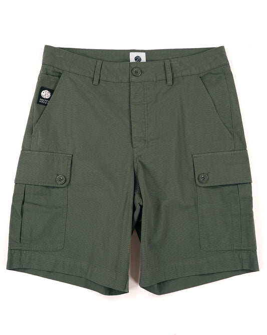 Pretty Green Pretty Green Bostall Cargo Shorts Dark Green