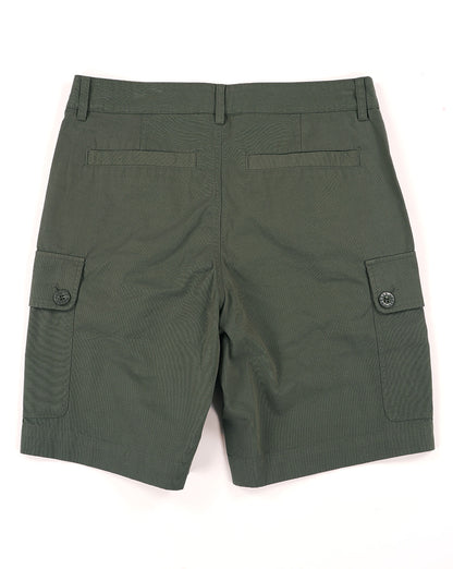 Pretty Green Bostall Cargo Shorts Dark Green
