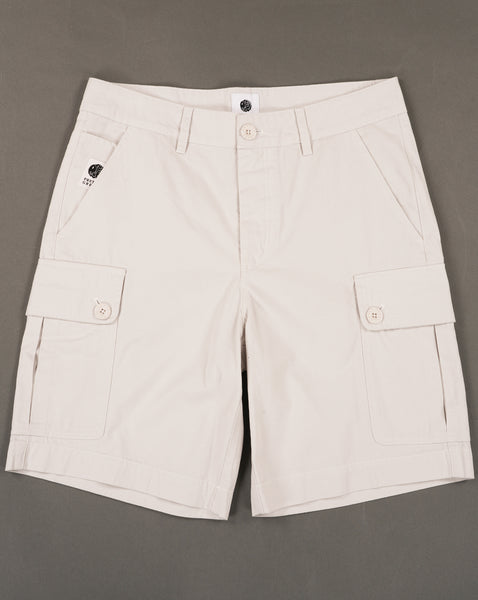 Pretty Green Bostall Cargo Shorts Stone
