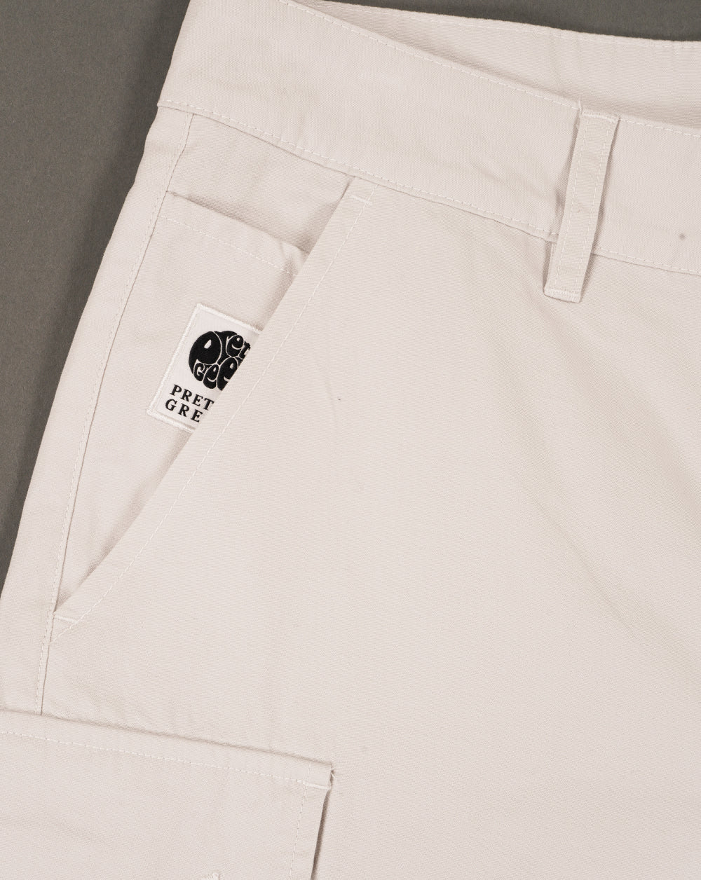 Pretty Green Bostall Cargo Shorts Stone