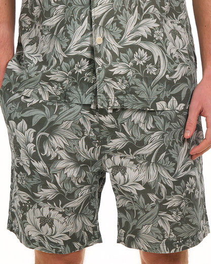 Pretty Green Bostall Printed Shorts Green