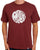 Pretty Green Gillespie Logo T Shirt Dark Burgundy