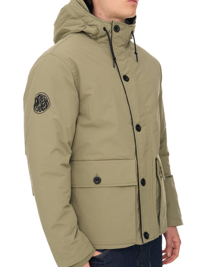 Pretty Green Coldwave Short Parka Khaki
