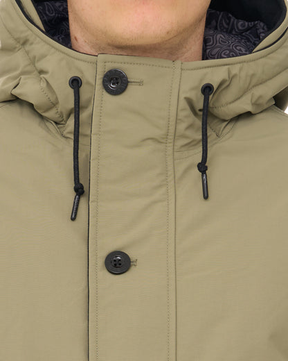 Pretty Green Coldwave Short Parka Khaki