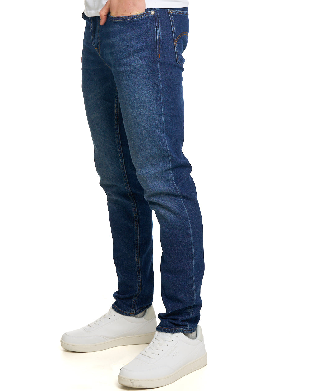 Pretty Green Erwood Slim Fit Jeans 6 Month Wash