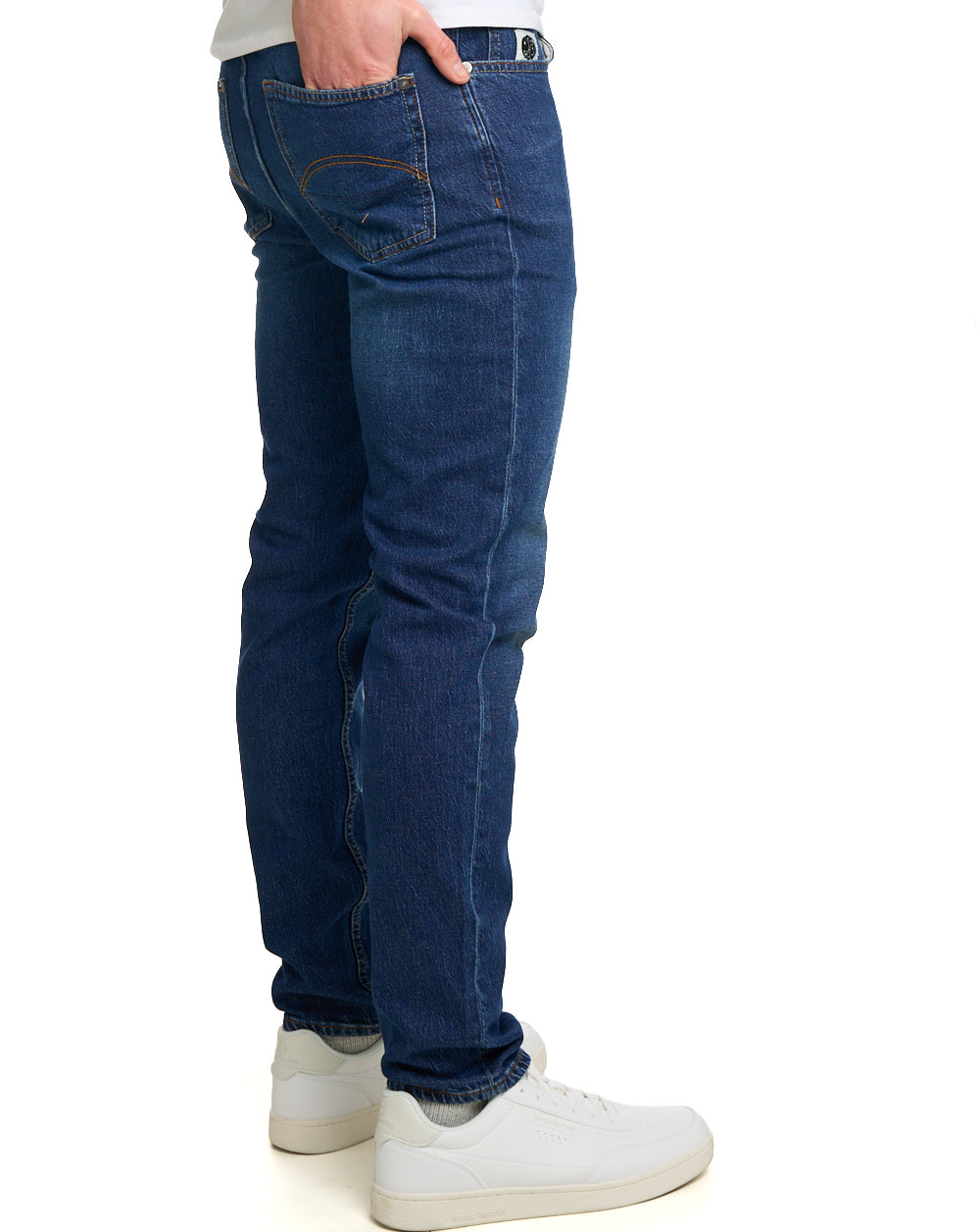 Pretty Green Erwood Slim Fit Jeans 6 Month Wash